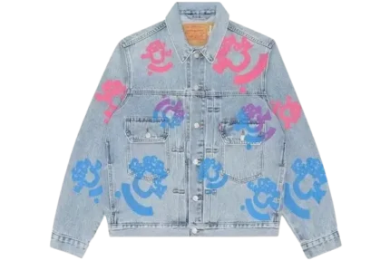 Denim Tears Bstroy Tears Light Wash Denim Trucker Jacket